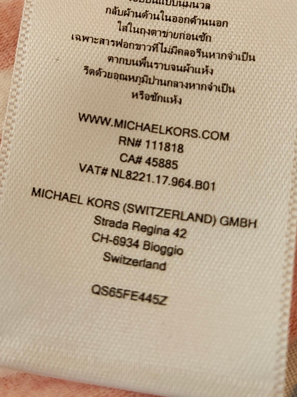 Michael Kors Orange and White Logo Top - Picture 4 of 6